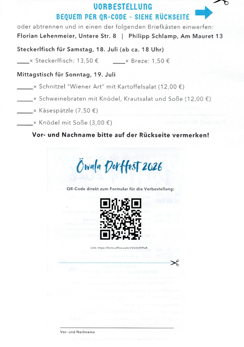 Dorffest 2026 Essen QR
